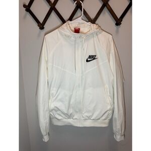 Women's Nike Windrunner Jacket‎ in a size XL color white